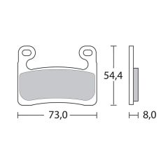 Brembo brake pads Racing RC Carbon front 07GR90RC