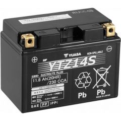 Yuasa Battery AGM maintenance free with acid YTZ14S
