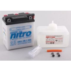 Nitro Battery 6N6-3B-1 conventional with acid
