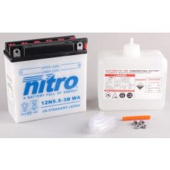 Nitro Battery 12N5.5A-3B conventional with acid