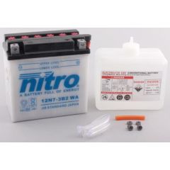Nitro Battery 12N7-3B-2 conventional with acid