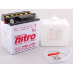 Nitro Battery YB10L-A2 conventional with acid