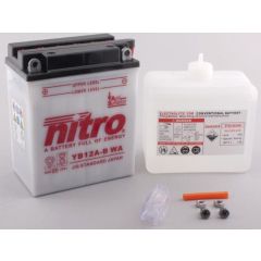 Nitro Battery YB12A-B conventional with acid