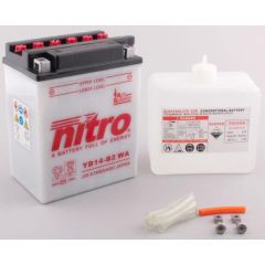 Nitro Battery YB14-B2 conventional with acid