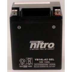 Nitro Gel Battery YB14L-A2 conventional with gel