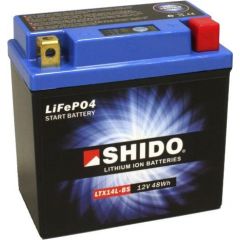 Shido lithium ion battery LTX14L-BS