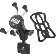 Ram Mounts Handlebar Mount Short with X-Grip 3/4'-1' phone holder (408-75-1-A-UN7U)