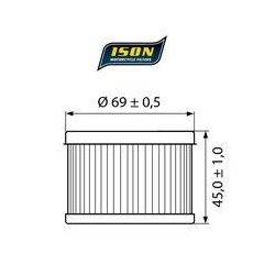 ISON oil filter 111