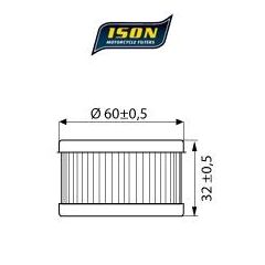 ISON oil filter 136
