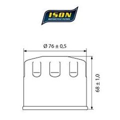 ISON oil filter 153