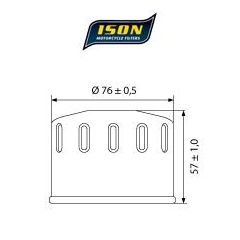 ISON oil filter 565