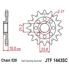 JT Sprockets front sprocket SC 13T, 520